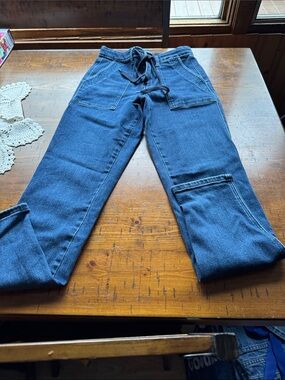 Judy Blue Jogger size 1 Casual Dark Blue Drawstring Jeans